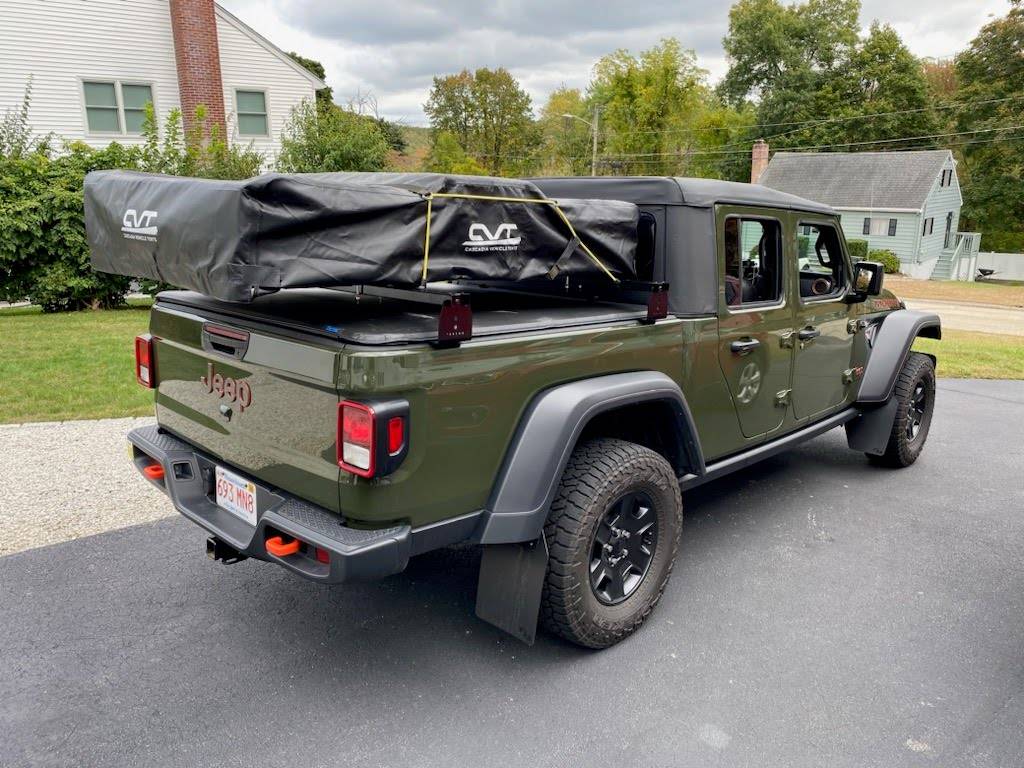 Jeep Gladiator I have never been a mud flap type but.... Tent mounted
