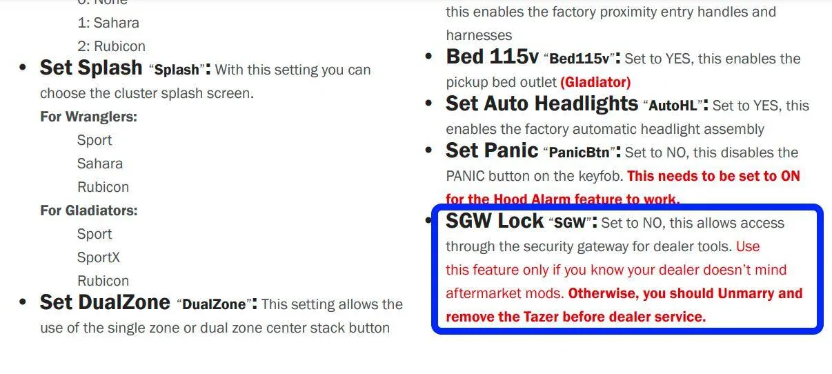 Jeep Gladiator Anyone just UNPLUG their Tazer for a dealer visit?? 1740134073417-in