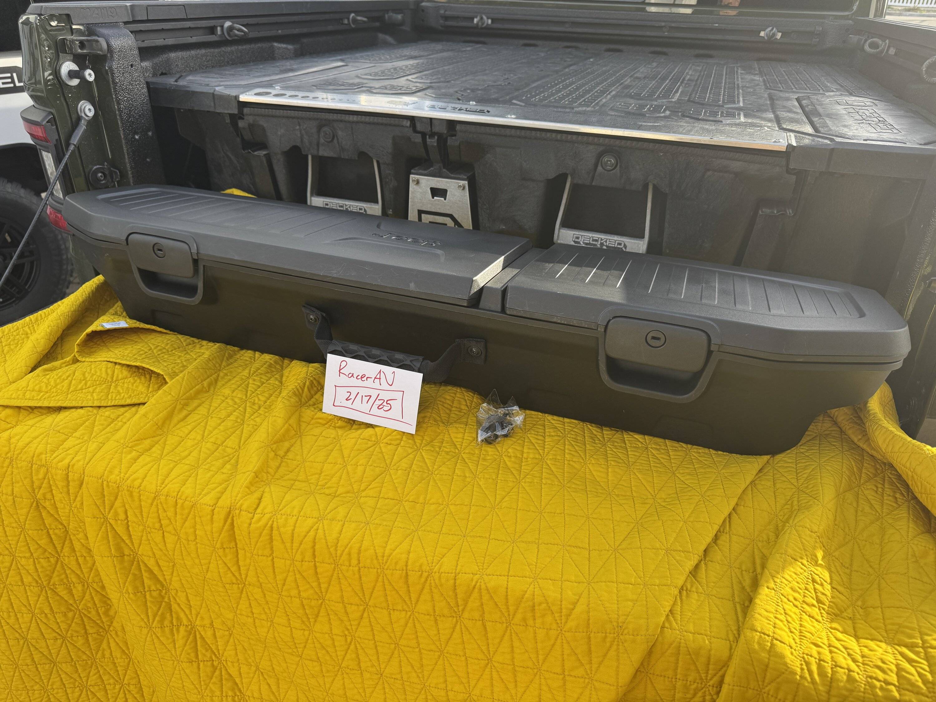 Jeep Gladiator Lockable Underseat Storage Box IMG_9142