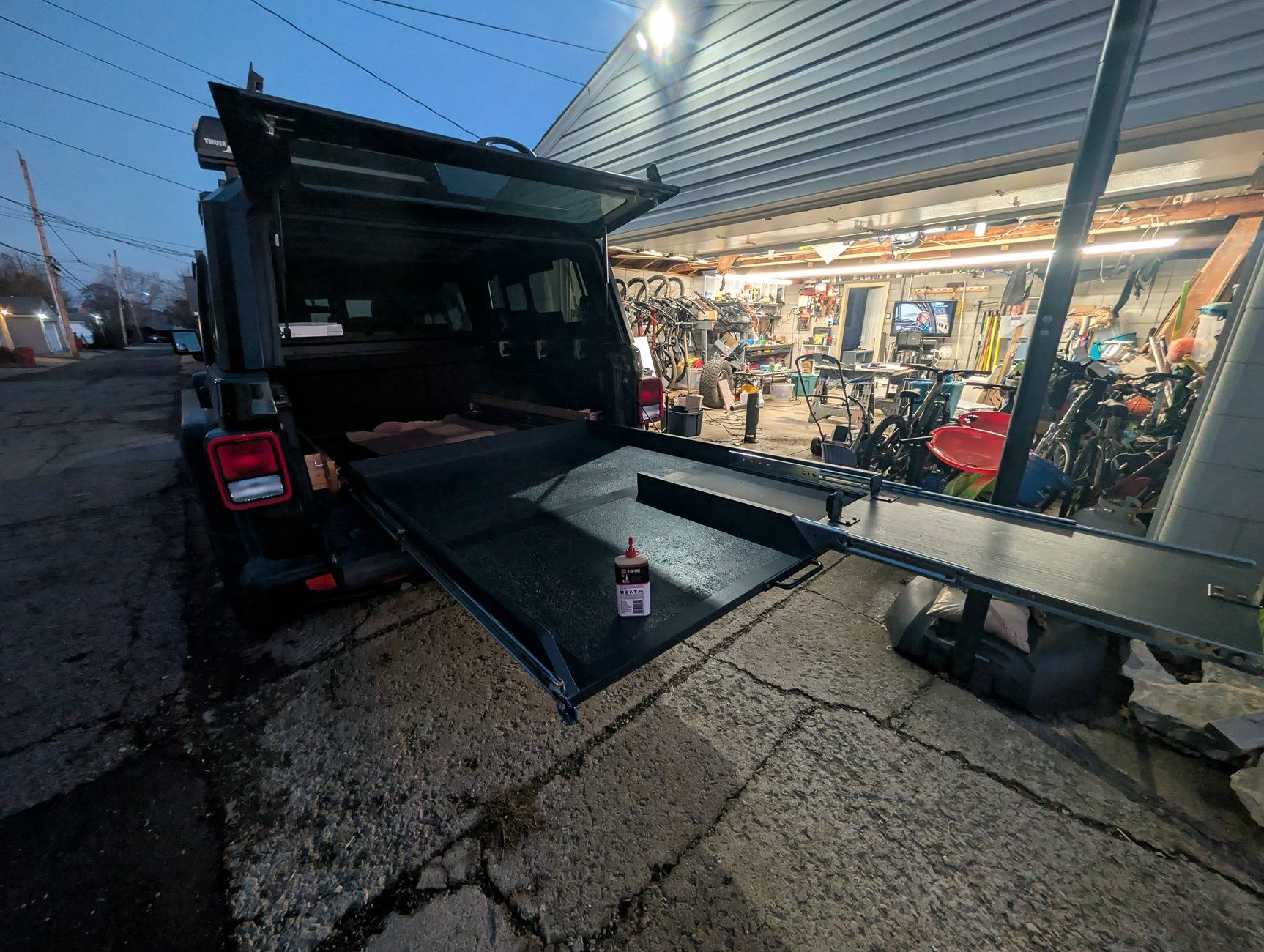 Jeep Gladiator My Rear Cargo Slide DIY (Version 2.0) PXL_20250225_234245858