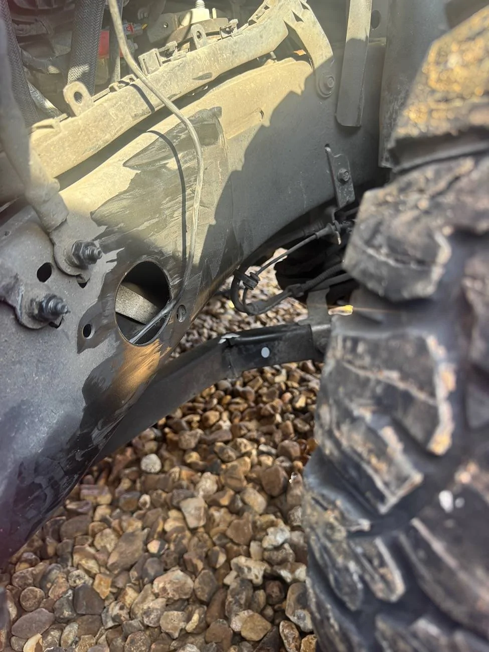 Jeep Gladiator collision/front right tire IMG_4752