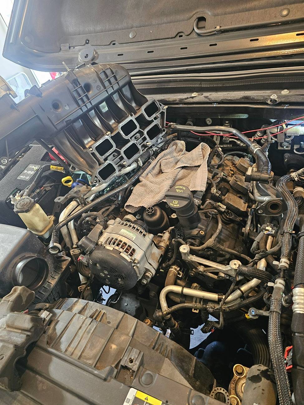 Jeep Gladiator Replacing sprk plugs, how big of a pain will it be? 20250227_112515