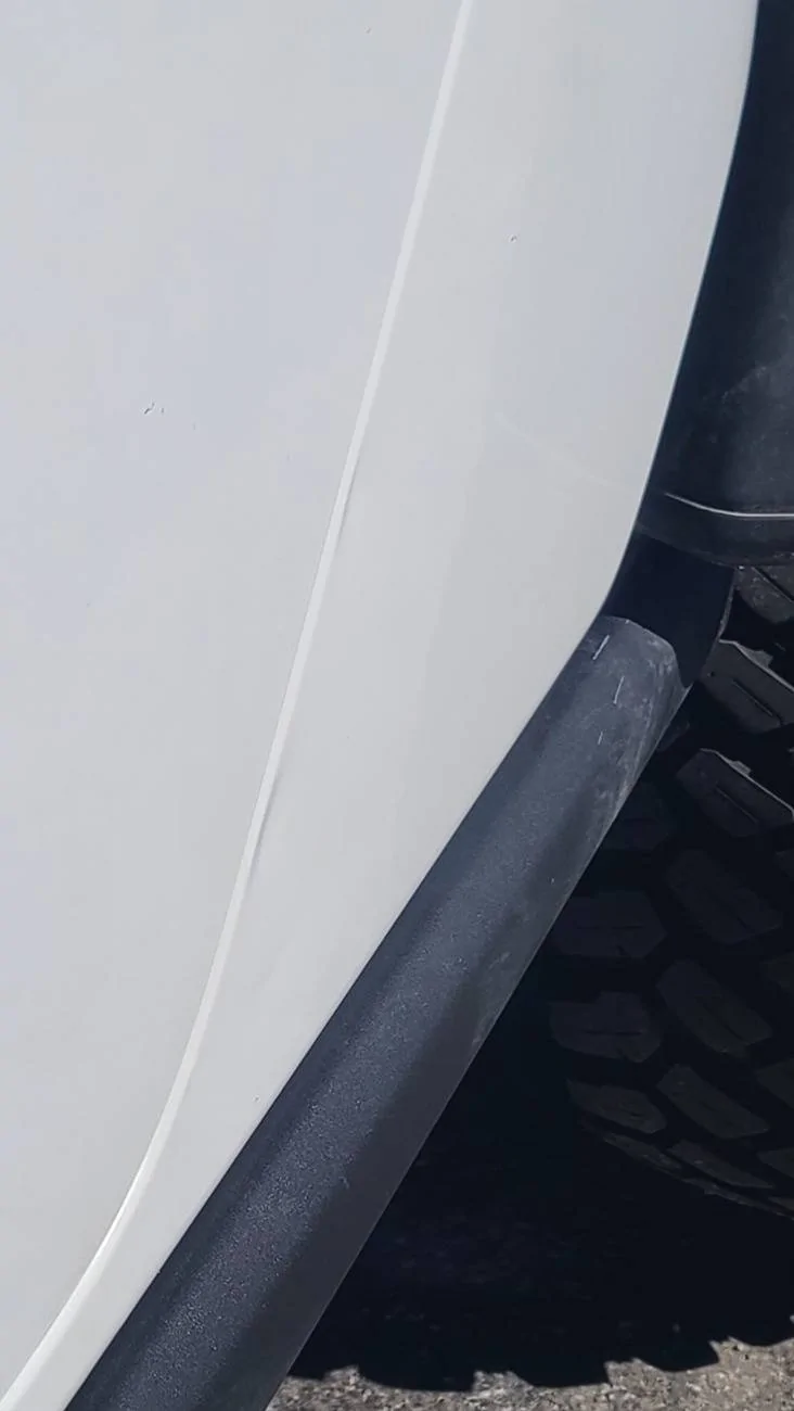 Jeep Gladiator Dent Removal on Bottom Panel Behind Door 20250227_120554