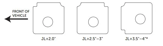 Jeep Gladiator AEV 2.5” Dualsport Caster w Mopar 2” lift kit LCA 1740710325463-gc
