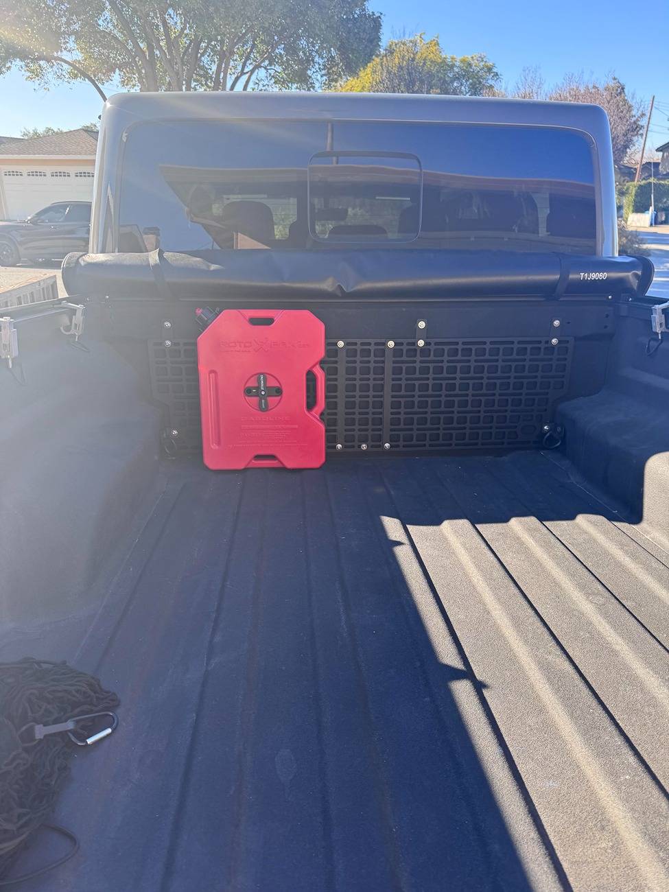 Jeep Gladiator Gas can for Molle panel in bed to fit under tri-fold cover 1740794274224-mm
