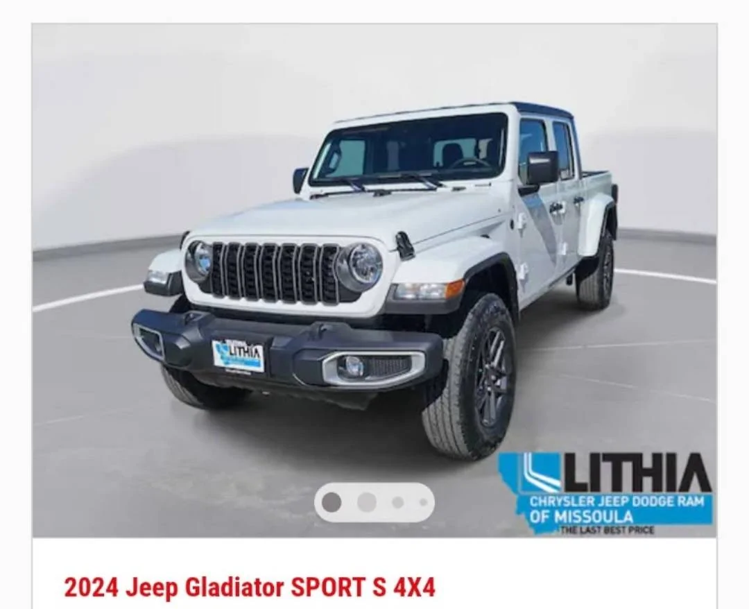 Jeep Gladiator 2024 gladiator jt lifts/mods 1000010785