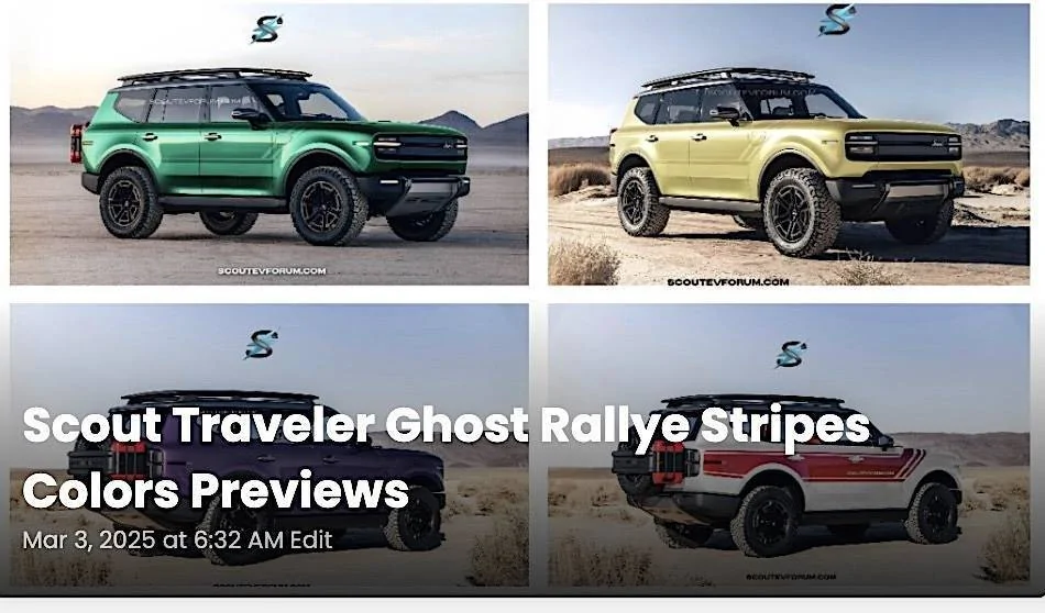 Jeep Gladiator Official: Scout EV Pickup & SUV debut w/ Gas Range Extender, 4x4, BOF, Lockers, Sway Bar Disconnect -- All Specs, Wallpapers, Videos ester-ghost-rallye-stripes-colors-previews-jpg-jpg