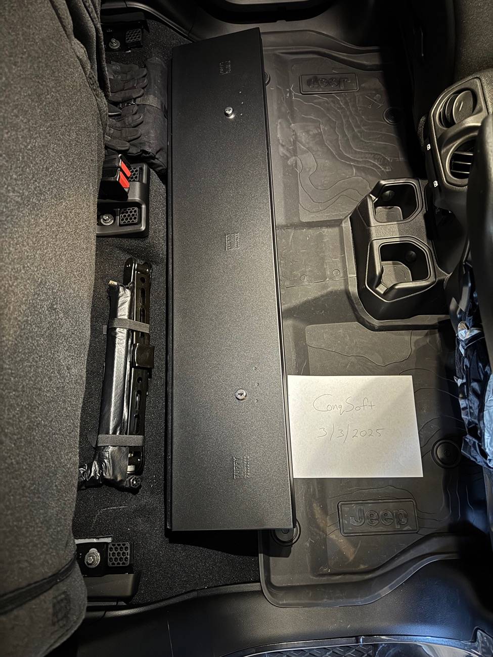 Jeep Gladiator Tuffy Underseat Steel Lock Box - Full Width IMG_5706