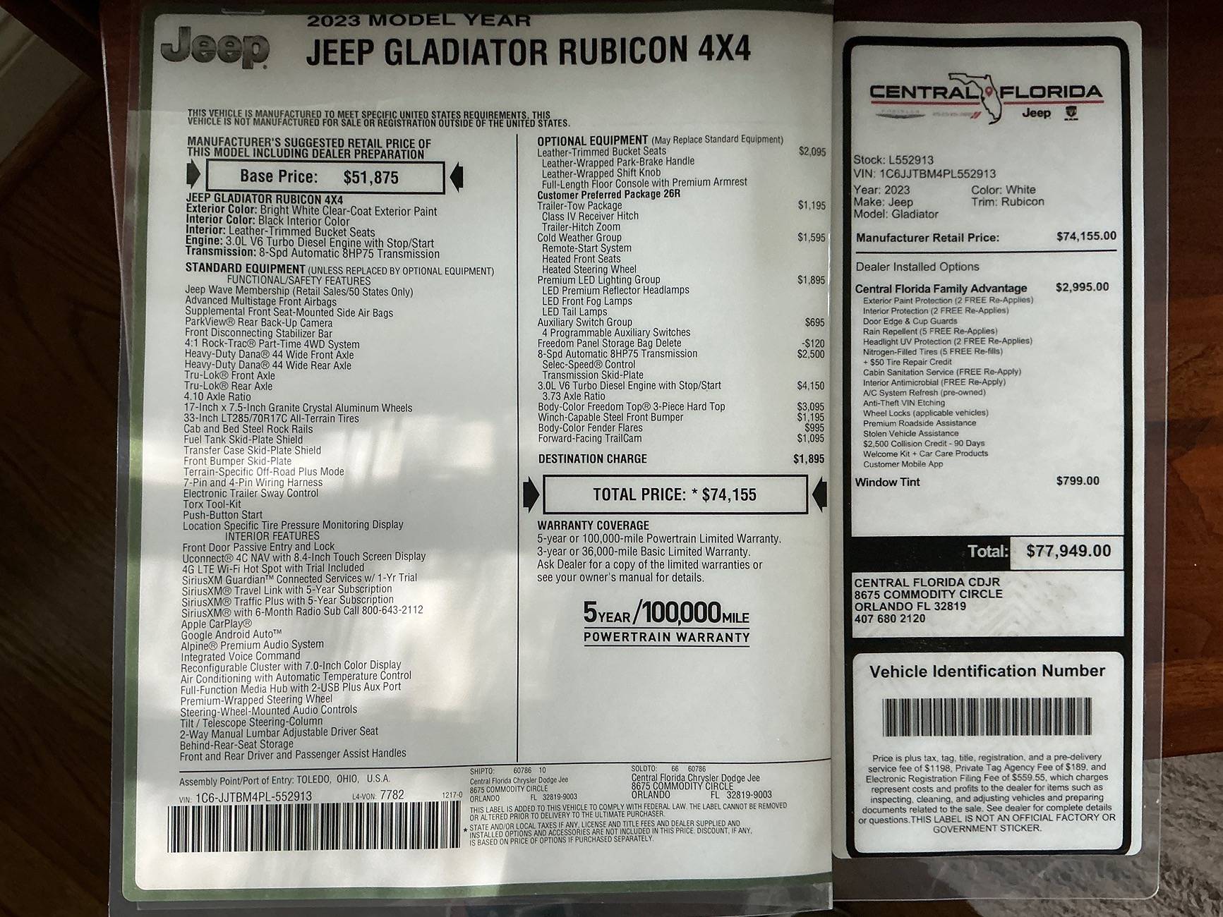 Jeep Gladiator 1 Year Anniversary - review 3.0 Rubicon - Did I make a mistake? IMG_0020