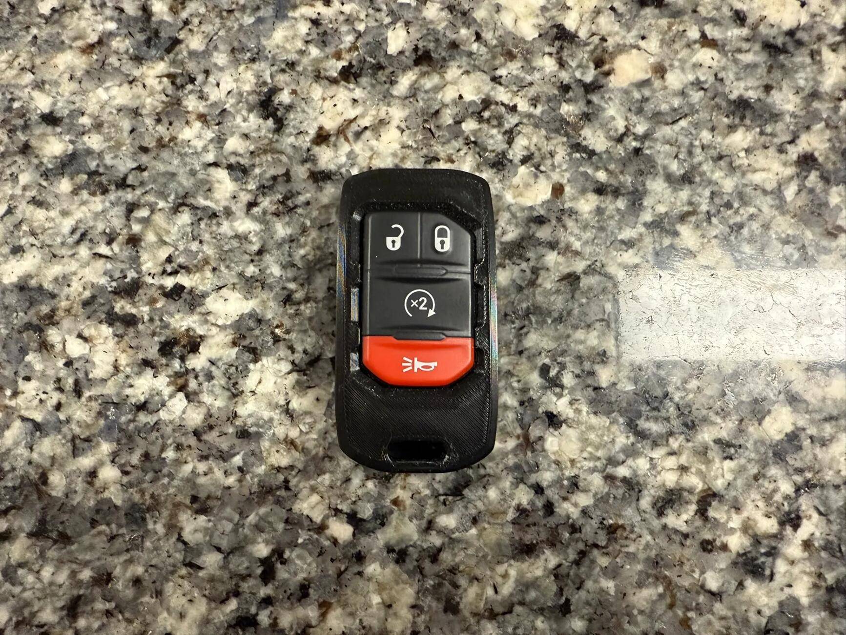 Jeep Gladiator Smaller key fob - 3d print 1741123100183-ed