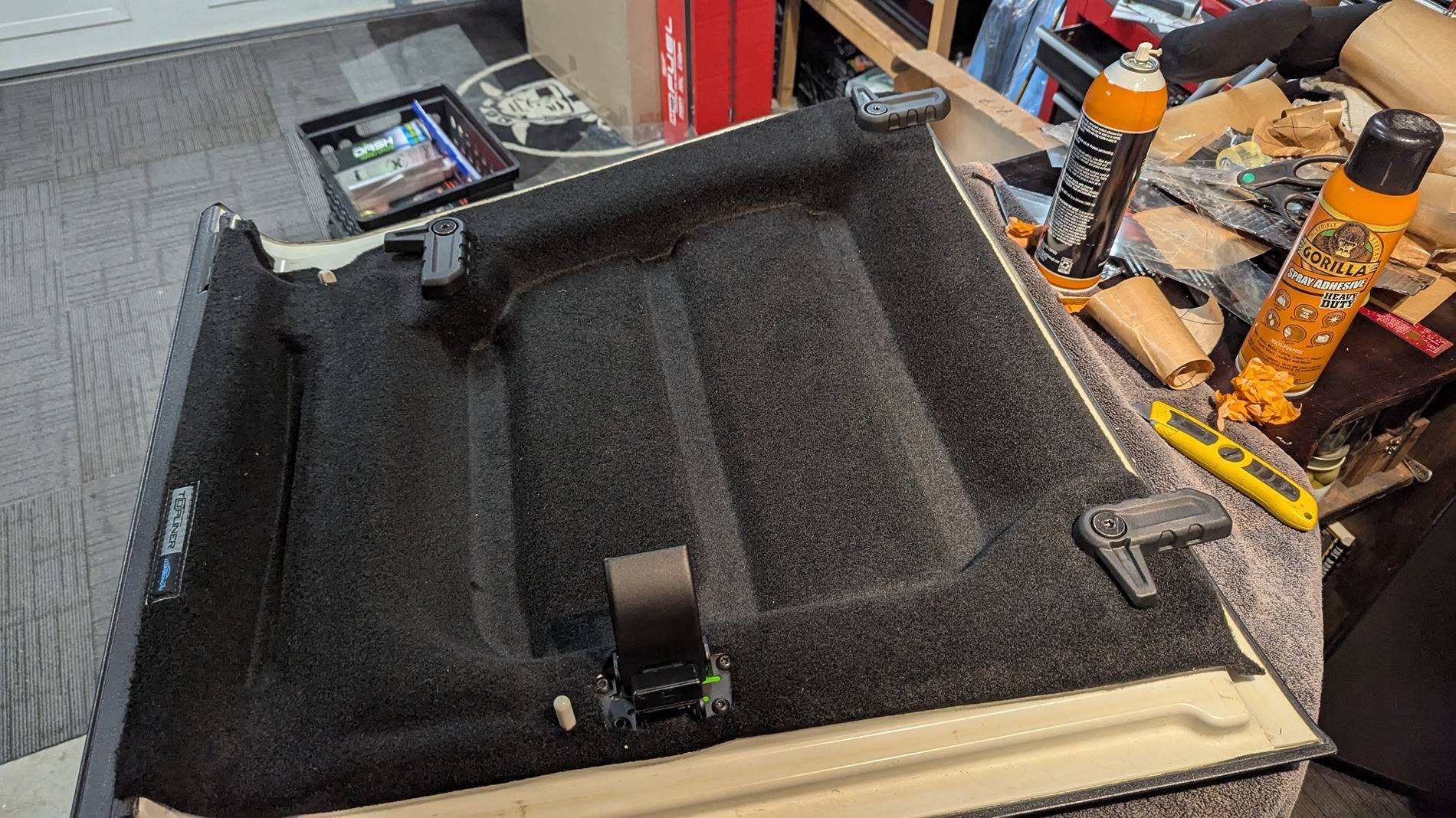Jeep Gladiator Gladiator coverking headliner install PXL_20250202_032411776