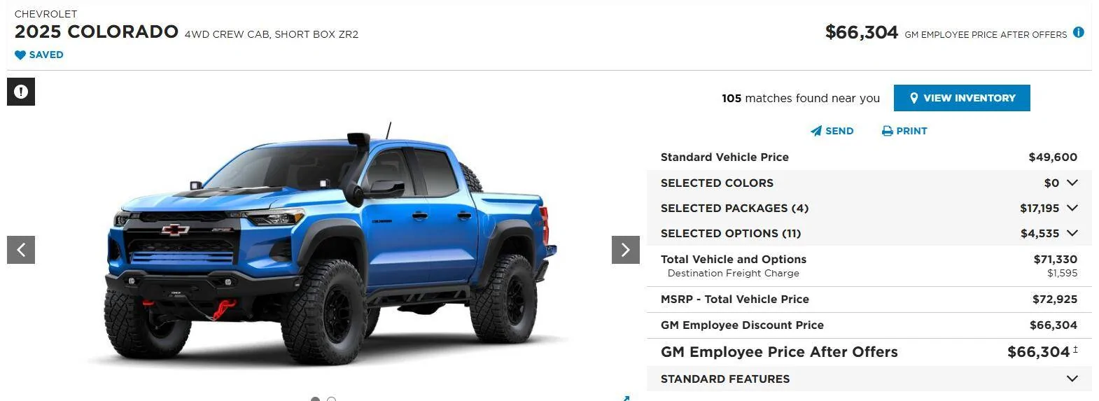 Jeep Gladiator Gladiator vs. Colorado ZR2 Bison Screenshot 2025-03-06 065744