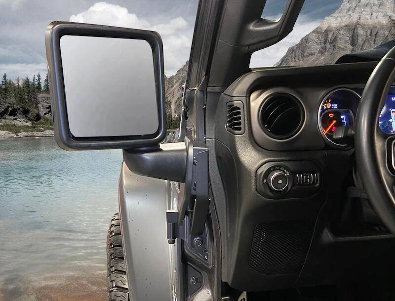 Jeep Gladiator Doors-off mirrors? Die-Tech Mirror Bracket