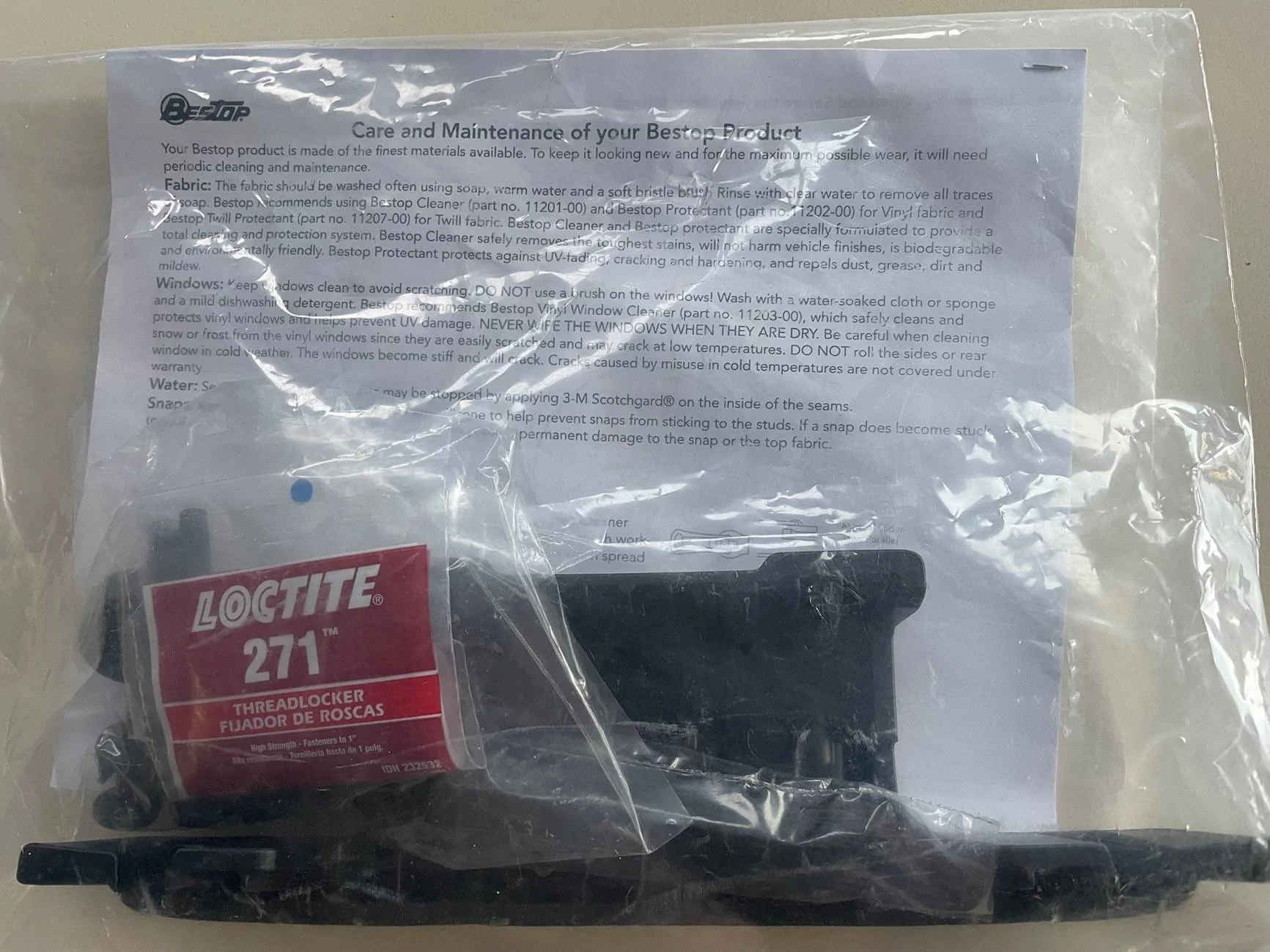 Jeep Gladiator Bestop Sunrider Parts Kit $68.00 IMG_0946