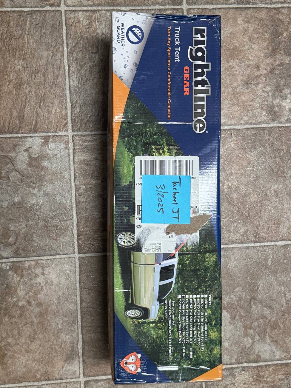 Jeep Gladiator Rightline Gear Truck Bed Tent Style: 110766 - Mid Size Short Bed Truck Tent (5') - Tall Bed - Brand New IMG_8622
