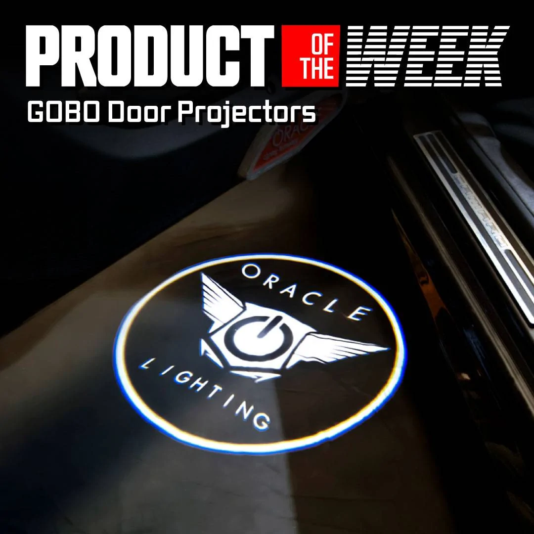 Jeep Gladiator 🚗 Product of the Week: ORACLE Lighting GOBO Door Projectors – Make Every Exit Epic! 🚗 POTW-gobos-social