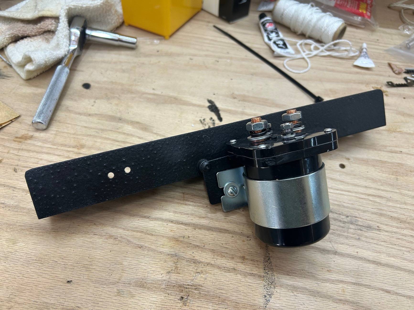 Jeep Gladiator How To Install A Battery Relay Switch Completed bracket