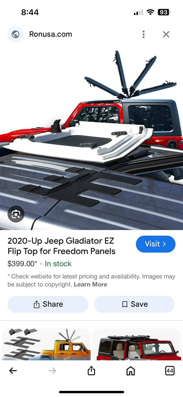 Jeep Gladiator Freedom panel hinge kit IMG_9267