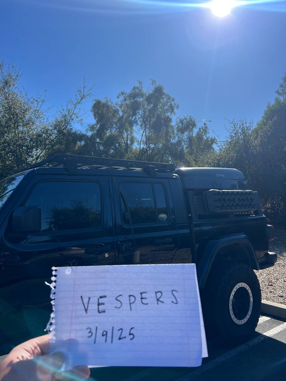 Jeep Gladiator Rebel Xplor Half Height Bed Rack + Rear Molle Panel IMG_2019