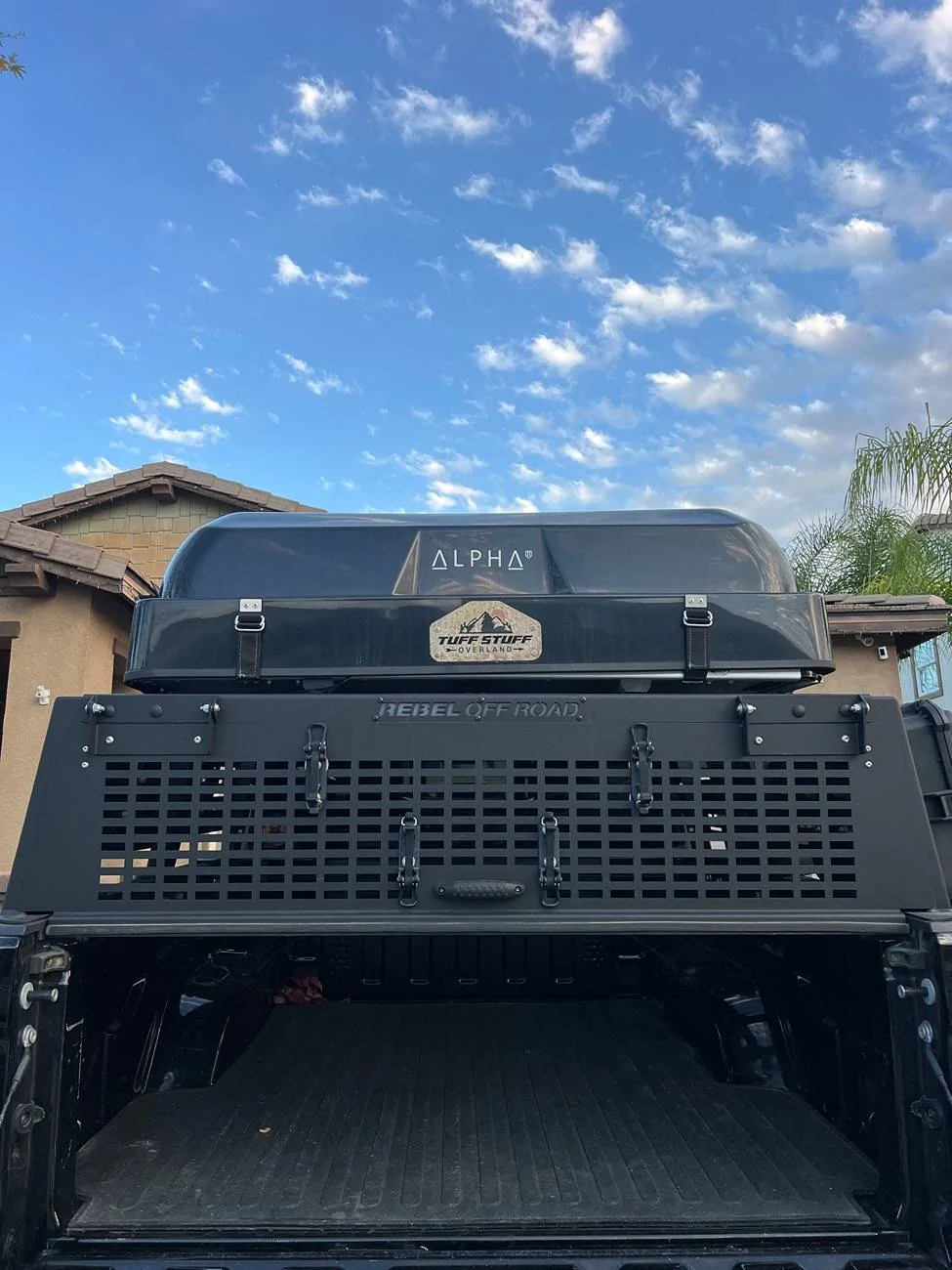 Jeep Gladiator Rebel Xplor Half Height Bed Rack + Rear Molle Panel IMG_1957