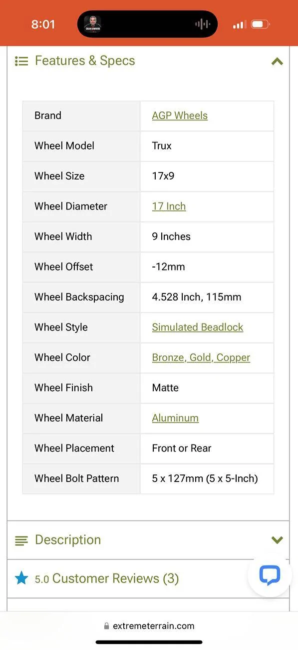 Jeep Gladiator New rims with 4.5 BS need a visual reference. IMG_0182