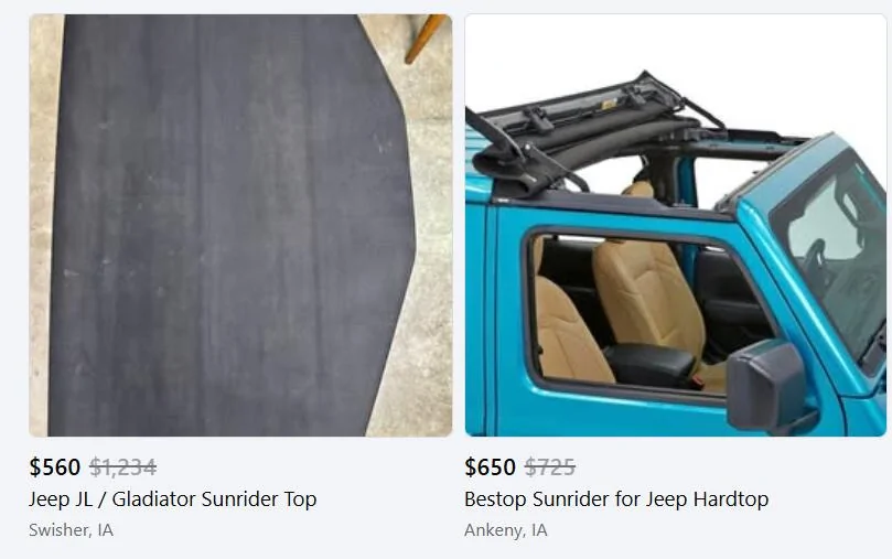 Jeep Gladiator Any Deals on Bestop Sunrider 1742587094042-dk