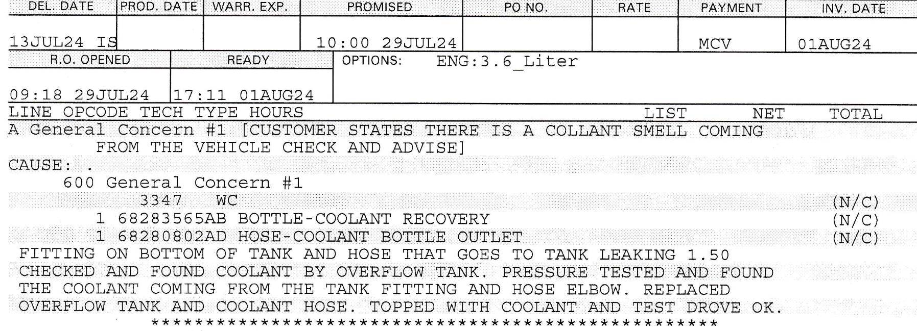 Jeep Gladiator Leaking coolant at reservoir Screenshot 2025-03-22 at 9.57.47 PM