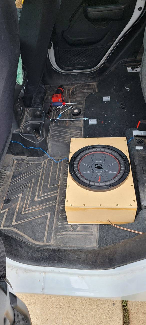 Jeep Gladiator Custom Subwoofer Box Idea 20250322_110906
