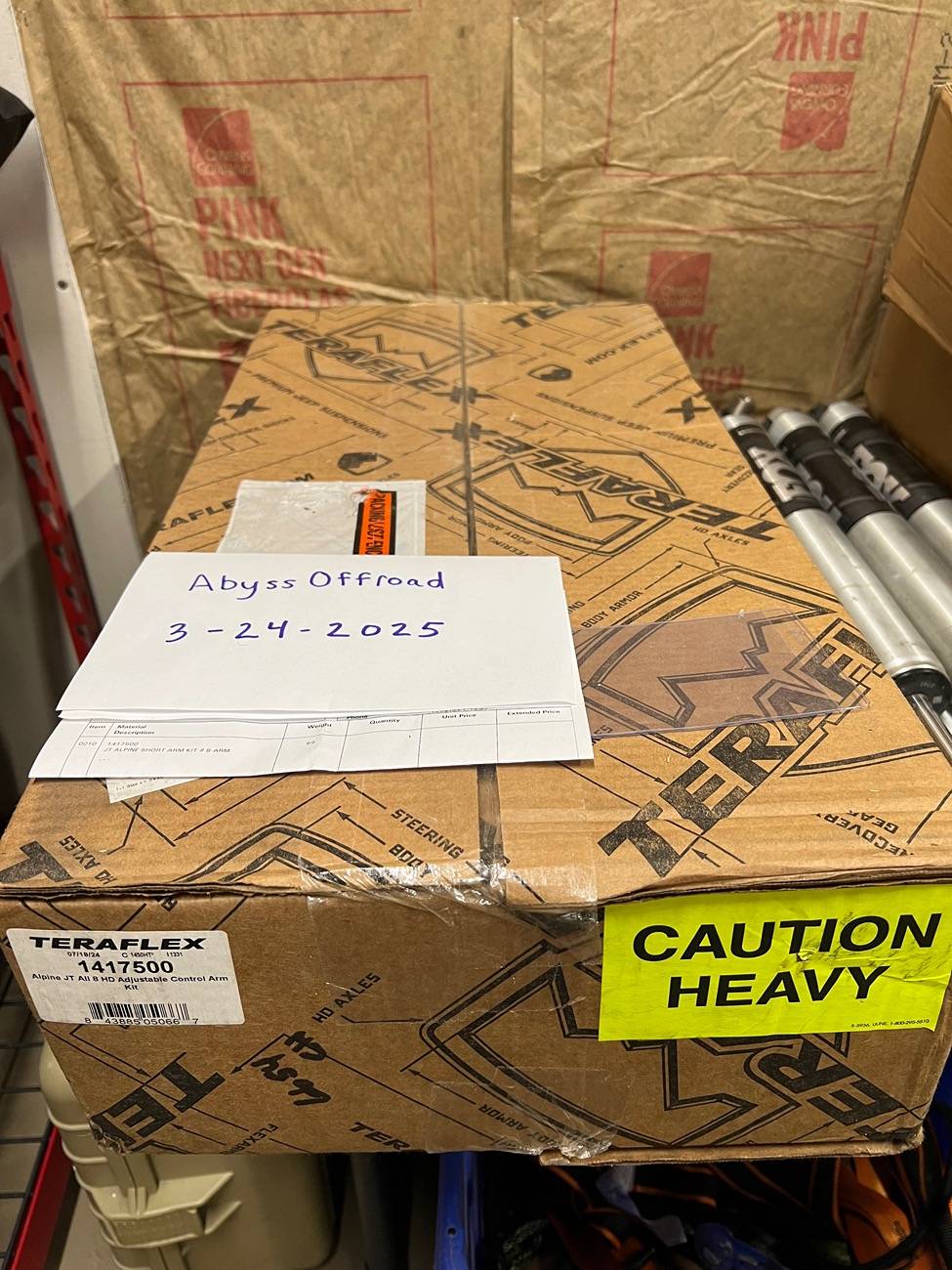 Jeep Gladiator New in Box Teraflex Alpine JT All 8 Adjustable Control Arm Set IMG_7273
