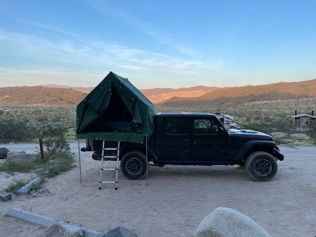 Jeep Gladiator Canvas Truck Bed Tent - King Size Mattress Tent Redrock