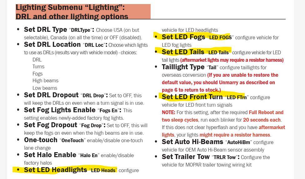 Jeep Gladiator Halogen to LED - Resistors and Tazer Programming 1743030774315-y