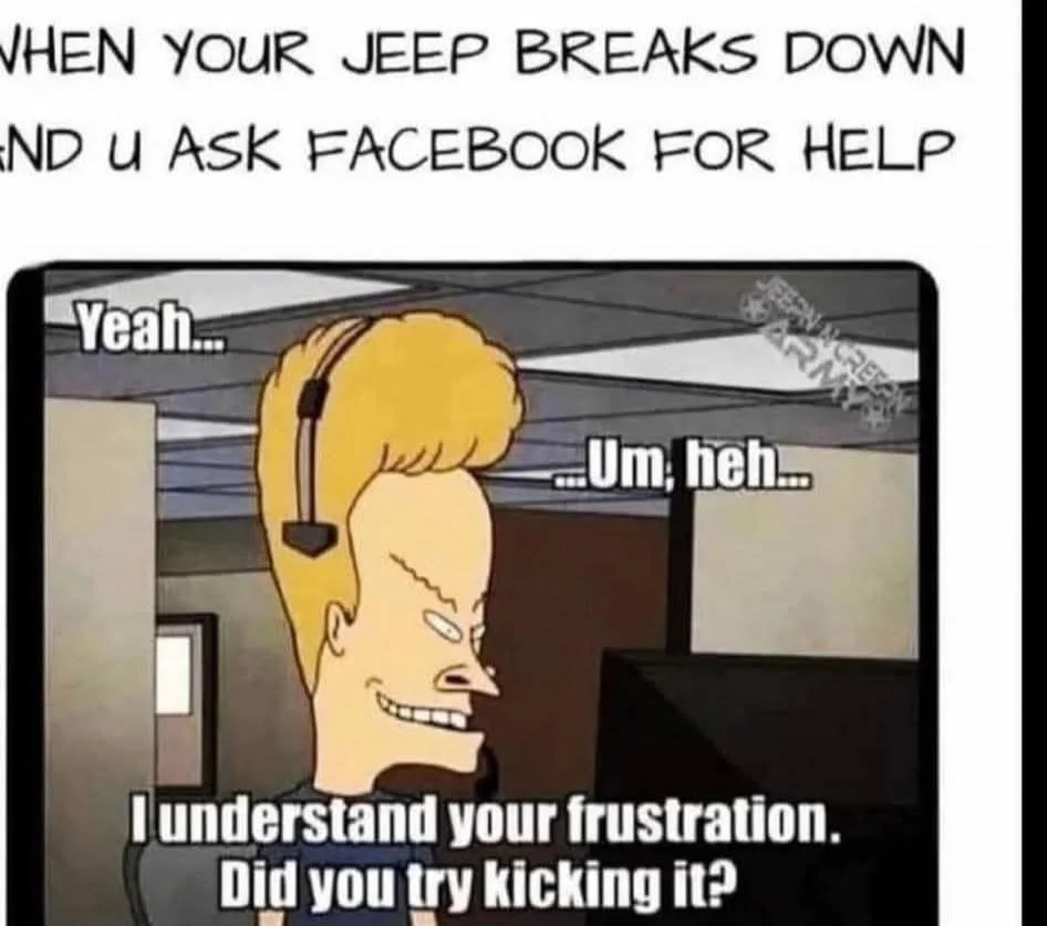 Jeep Gladiator God-Awful Stupid Nanny Sensors - How Long Before Someone Dies in the Wilderness? FB_IMG_1743036634673
