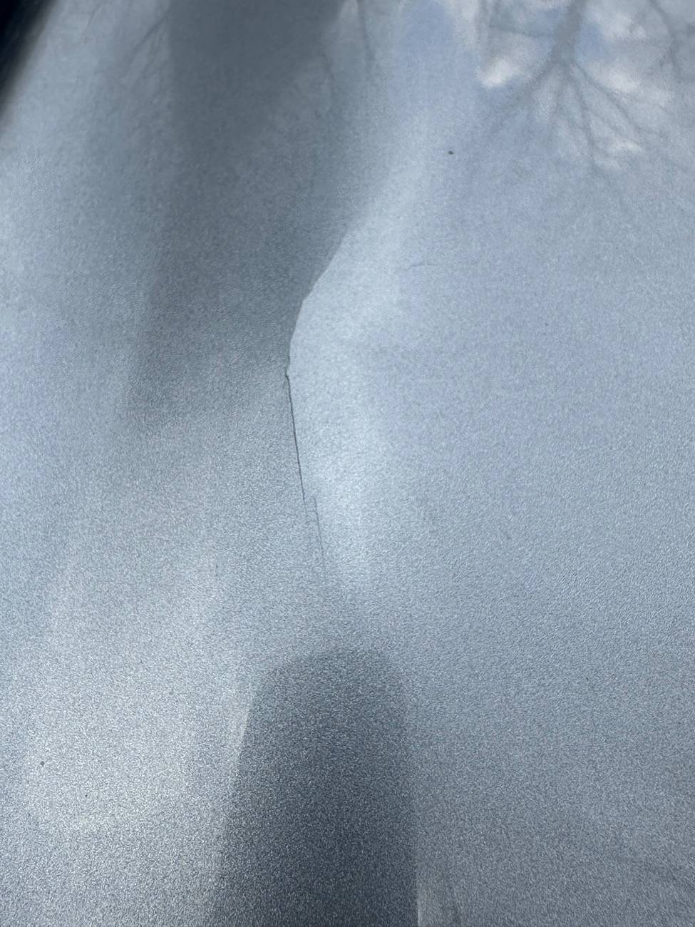 Jeep Gladiator Hood Dent and Paint crack IMG_1778
