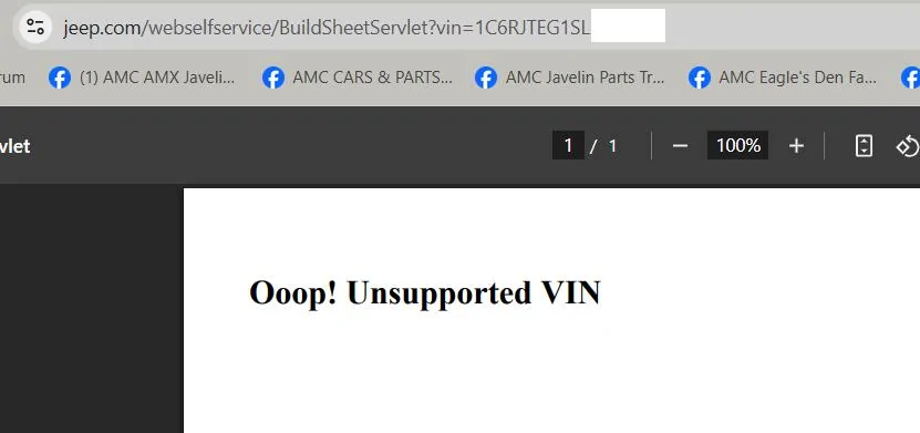 Jeep Gladiator Is there a new build sheet site?? Screenshot 2025-04-06 104435