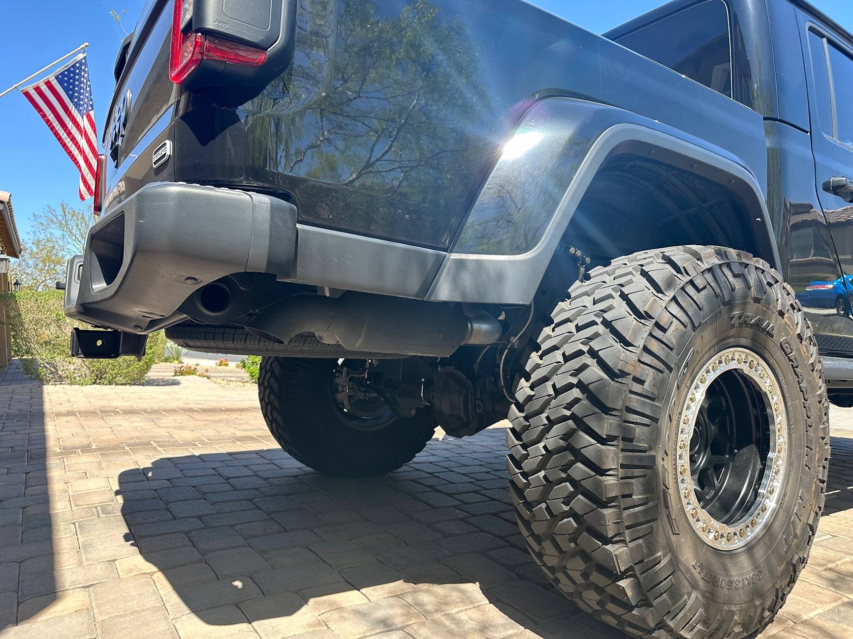 Jeep Gladiator EcoDiesel stock exhaust IMG_1102