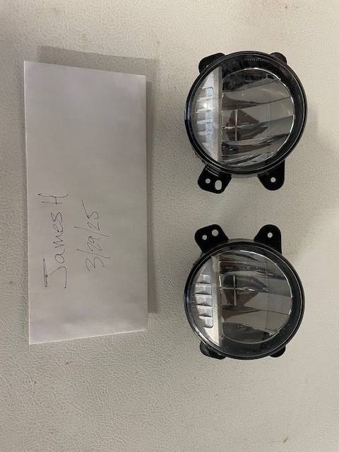 Jeep Gladiator Factory LED fog lights from Mojave plastic bumper.  $25. Led fogs