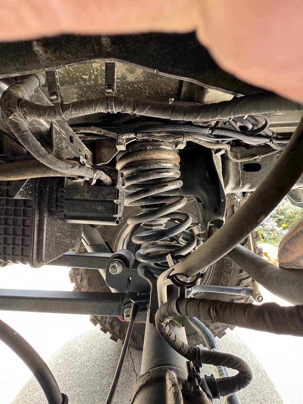 Jeep Gladiator Excessive rear spring bow/bump stops not lined up IMG_2864