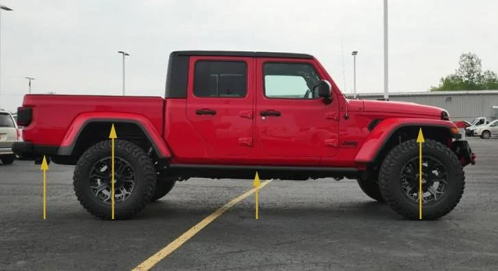 Jeep Gladiator Measurements with 4.5" + lifts Untitled-4