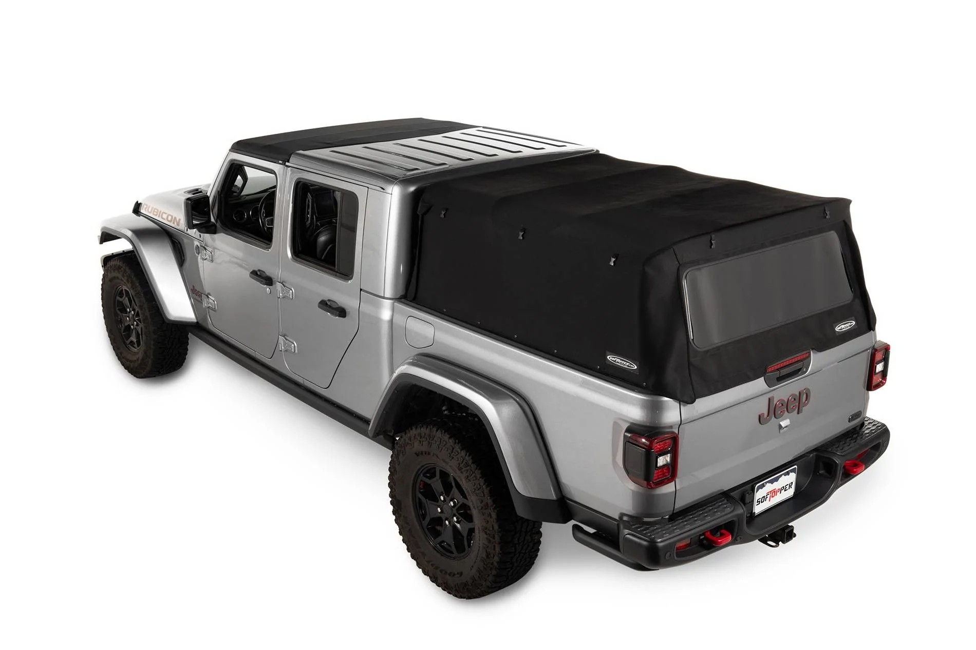Jeep Gladiator Softopper - Retractable Truck Bed Cover for Gladiator Jeep_GL_Twill_WindowDown (1) (4)
