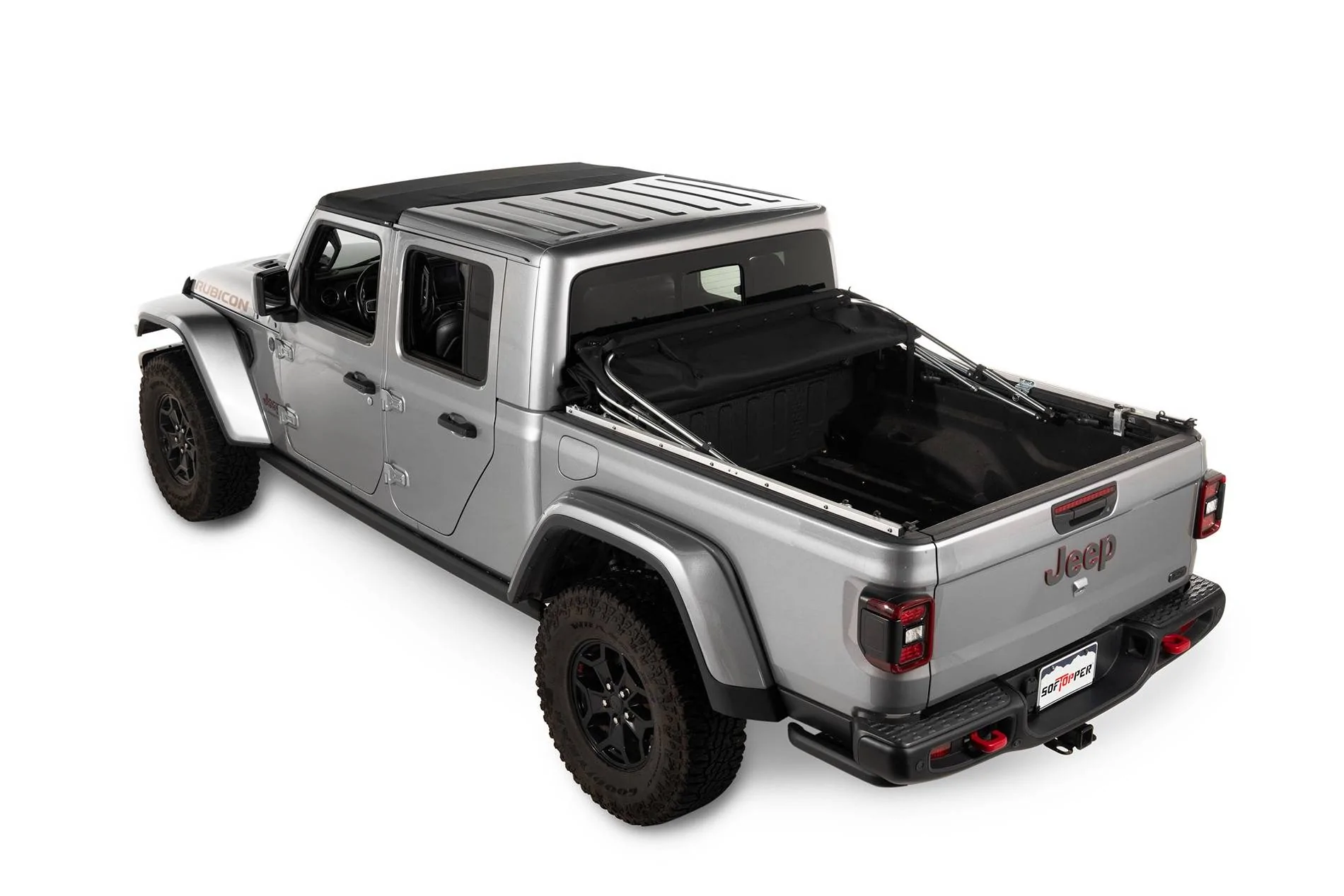 Jeep Gladiator Softopper - Retractable Truck Bed Cover for Gladiator Jeep_GL_Twill_Folded (1)