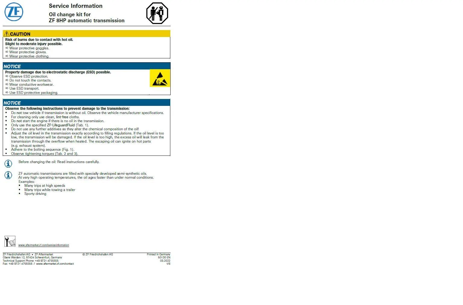 Jeep Gladiator If its lifetime fluid why is this needed? PAGE_1_ONLY_SOURCE_GladiatorPilot23_FILE_NAME ZF oil change kit.pdf
