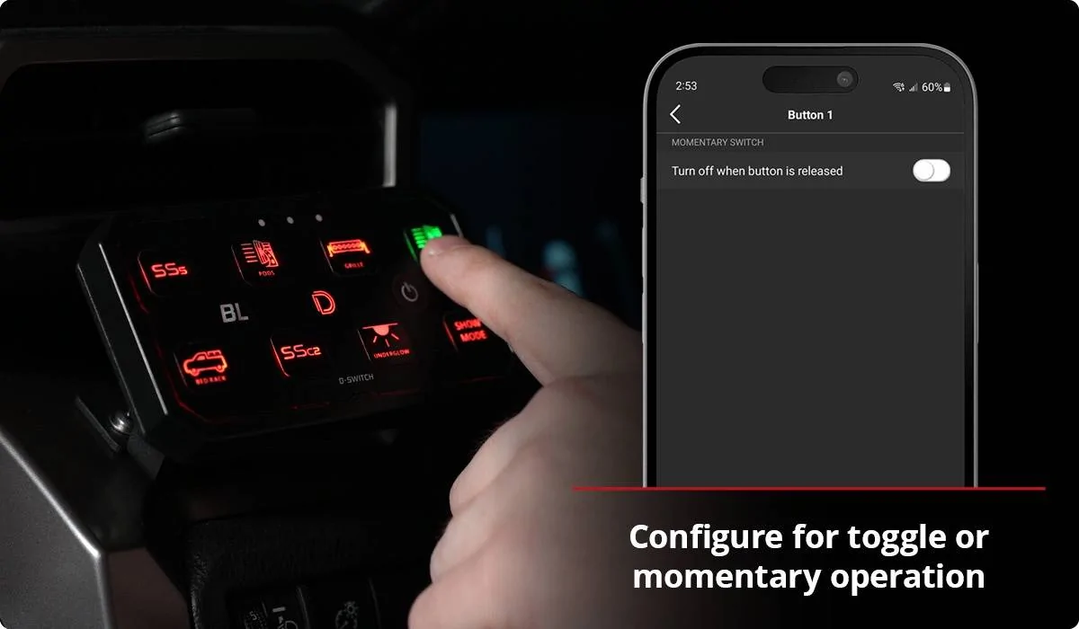 Jeep Gladiator D-Switch Bluetooth App—Customize, Combine, and Command Your Setup | Diode Dynamics BsX5TaE