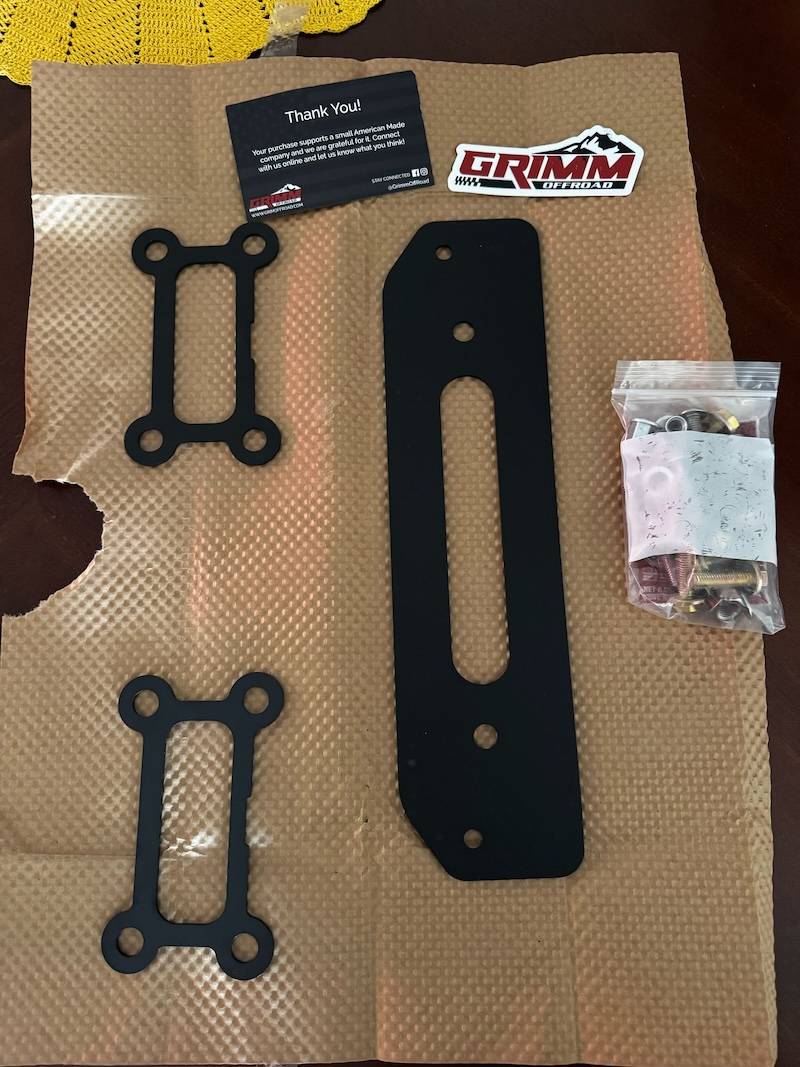 Jeep Gladiator Wachuko's 2024 Mojave X Build Thread Grimm Offroad Winch Mount-2