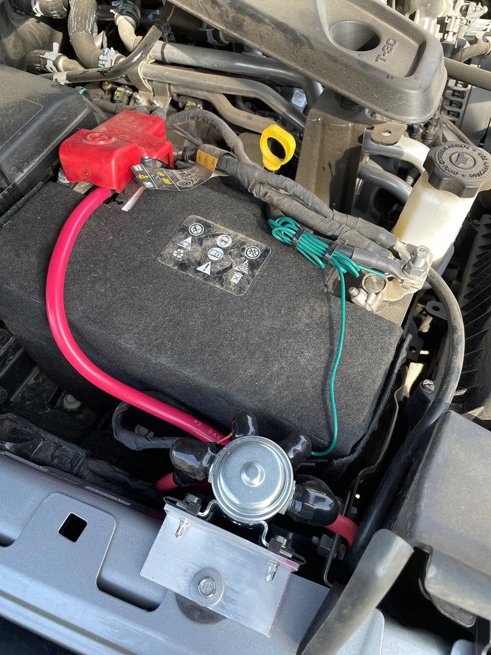 Jeep Gladiator How to fit a winch solenoid by the battery? IMG_1625