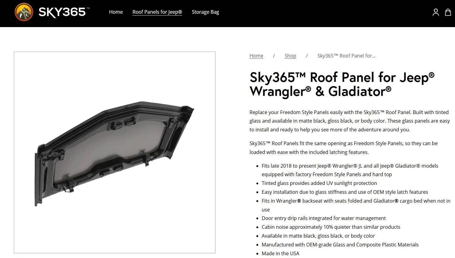 Jeep Gladiator Sky365 Roof Panel 1744731688437-i0