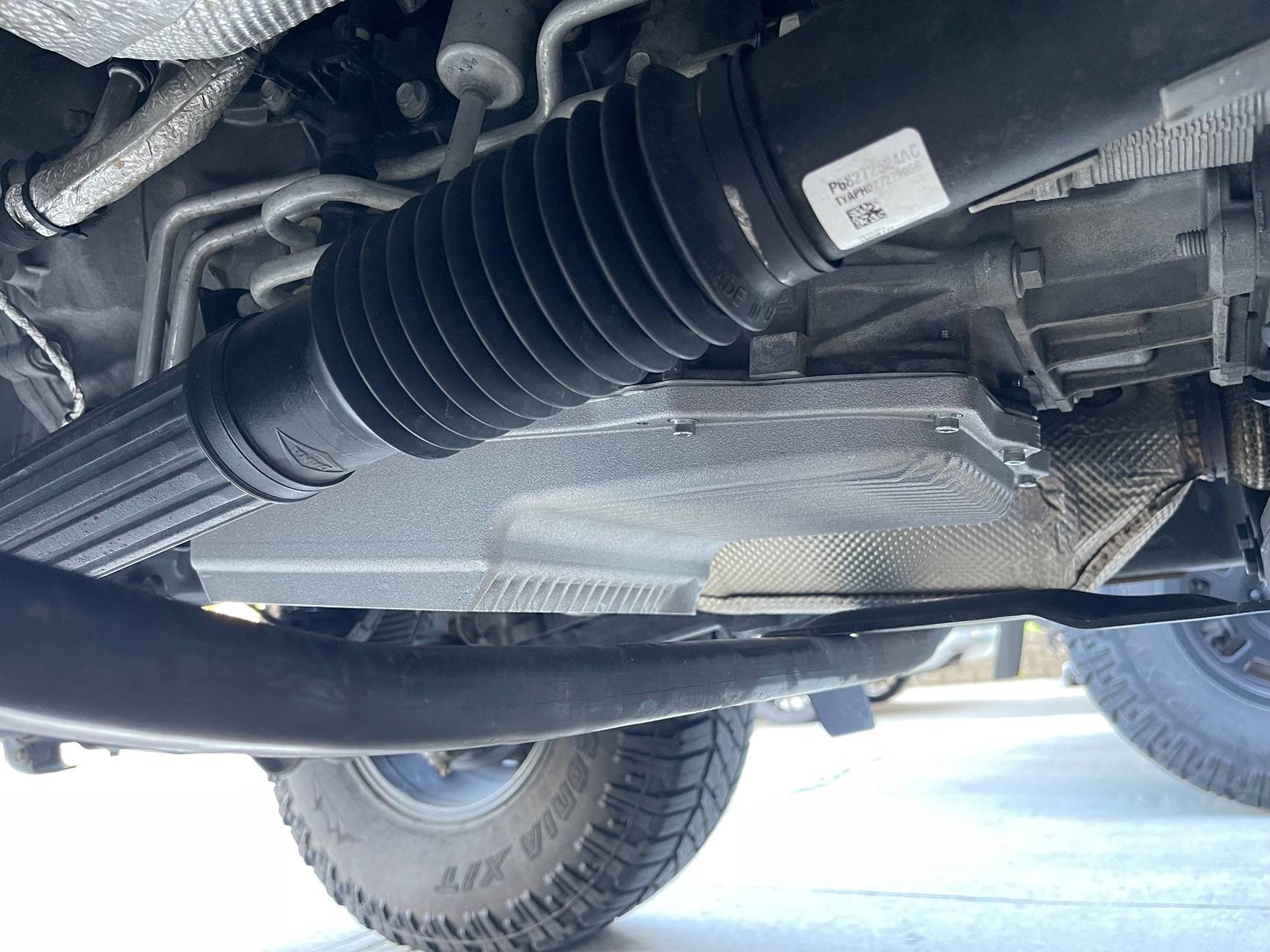Jeep Gladiator Transmission oil change with PPE aluminum oil pan IMG_8085