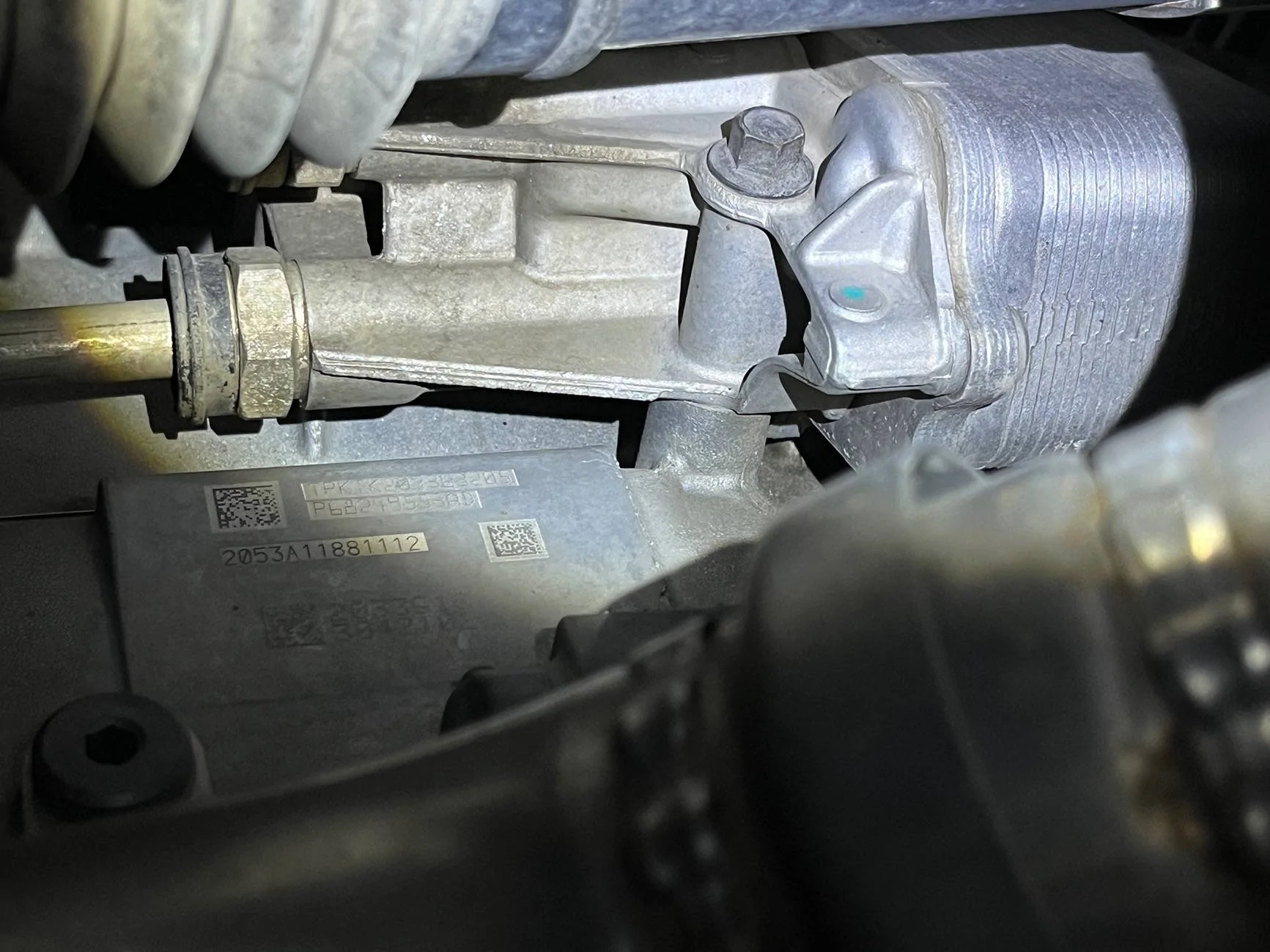 Jeep Gladiator Transmission oil change with PPE aluminum oil pan IMG_4103