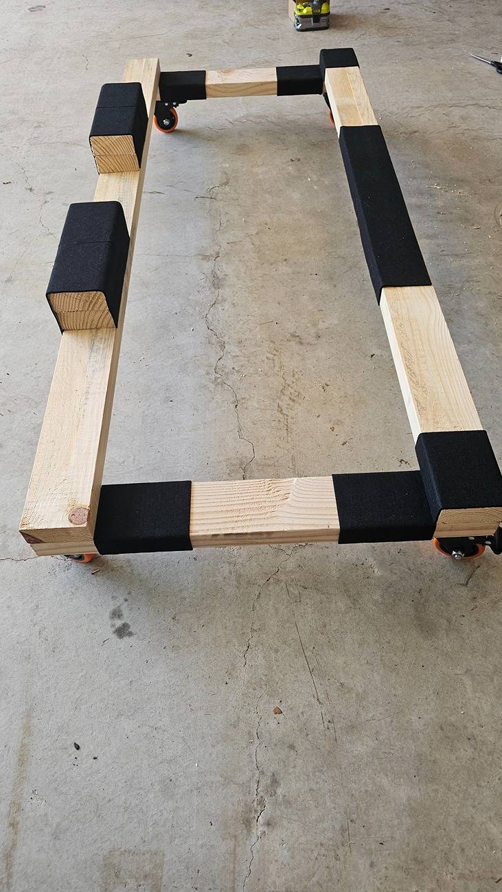 Jeep Gladiator Made a rolling hard top holder this past weekend 20250412_153303