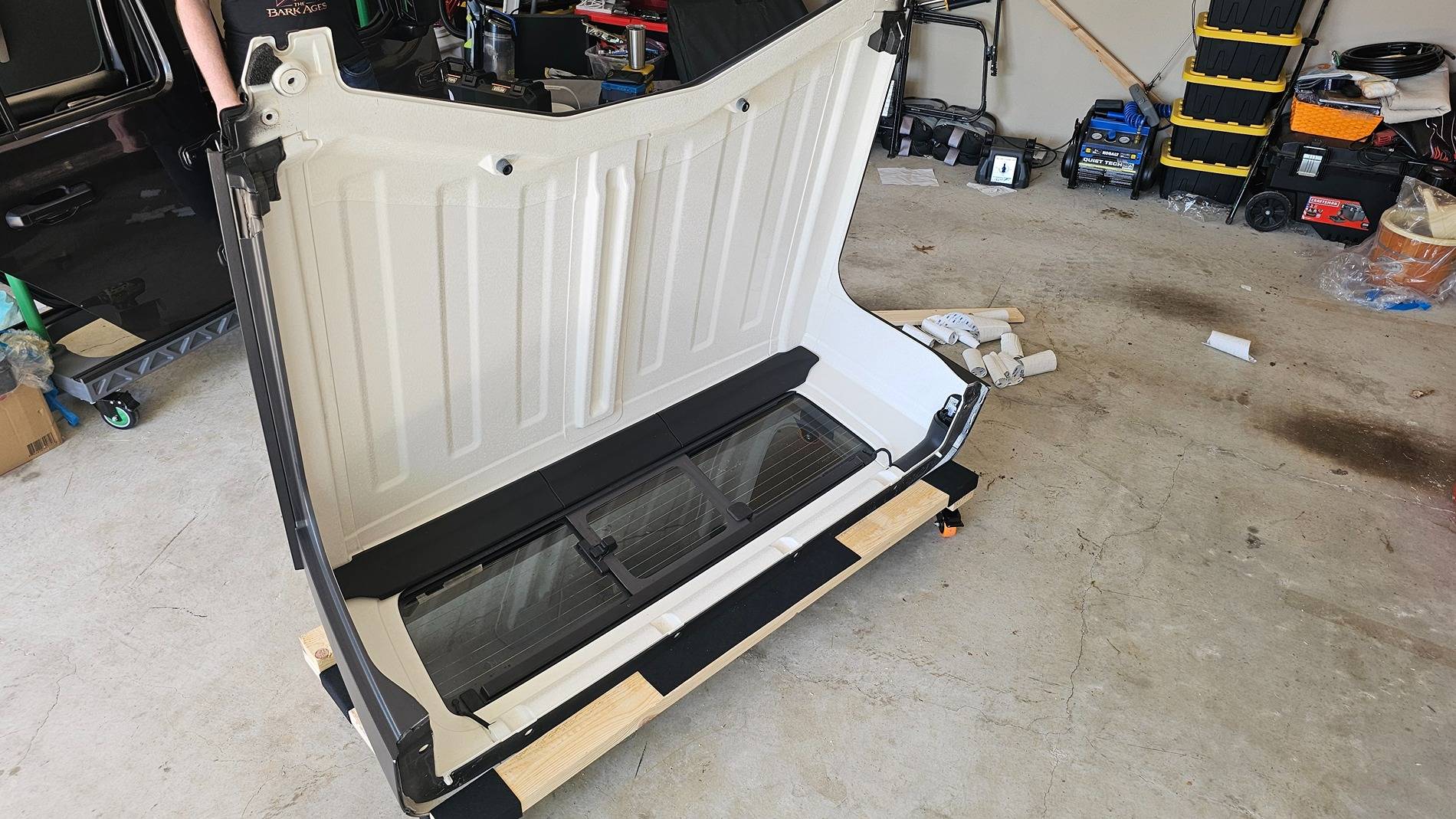 Jeep Gladiator Made a rolling hard top holder this past weekend 20250412_153611