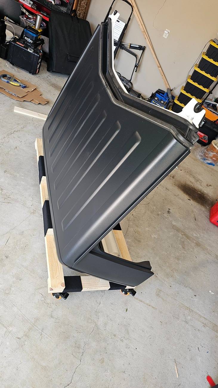 Jeep Gladiator Made a rolling hard top holder this past weekend 20250412_153629